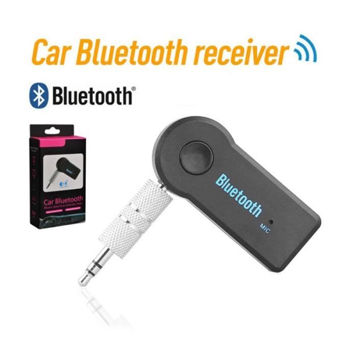 Adaptateur Bluetooth voiture, adaptateur Bluetooth auxiliaire sans fil,  émetteur 2 en 1 /