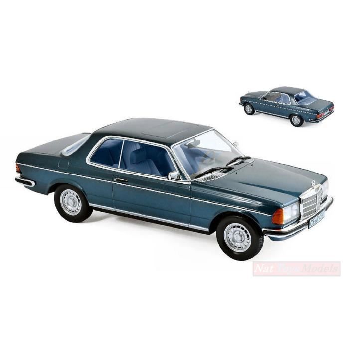 1990 Mercedes 230 E Diecast Model Car - 1/18 Scale Light Blue Metallic By Norev