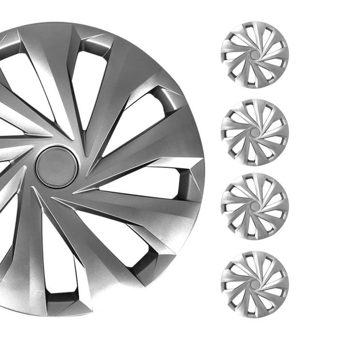 Jeu Enjoliveurs de Roue pour Toyota Yaris 15 Pouces 4 Piéces Gris Cdiscount Auto