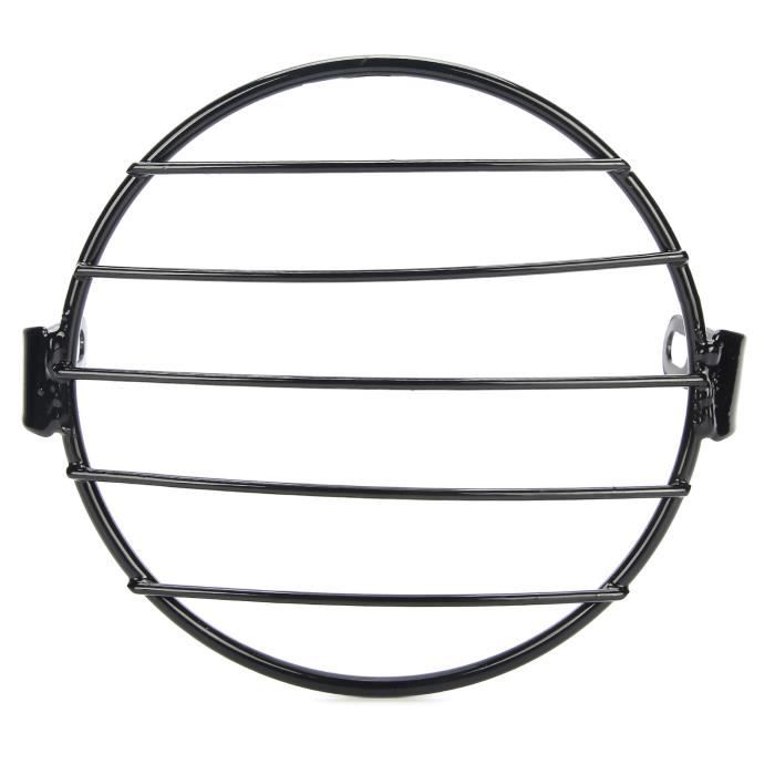Grille De Phare Moto 8 Pouces Asixxsix - Protection Universelle Pour Café Racer 7 Pouces - Galvanoplastie