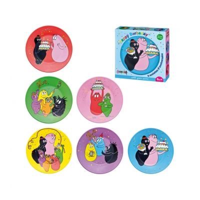Coffret 6 Assiettes Anniversaire Barbapapa Pe Achat Vente Ensemble Repas Cdiscount