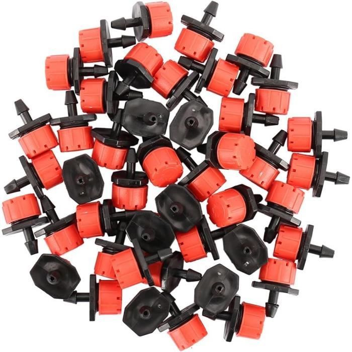 Lot De 100 Goutteurs D’Irrigation Ajustables 360° - Système Goutte à Goutte Économique Pour Jardin, Serre, Pelouse Et Patio