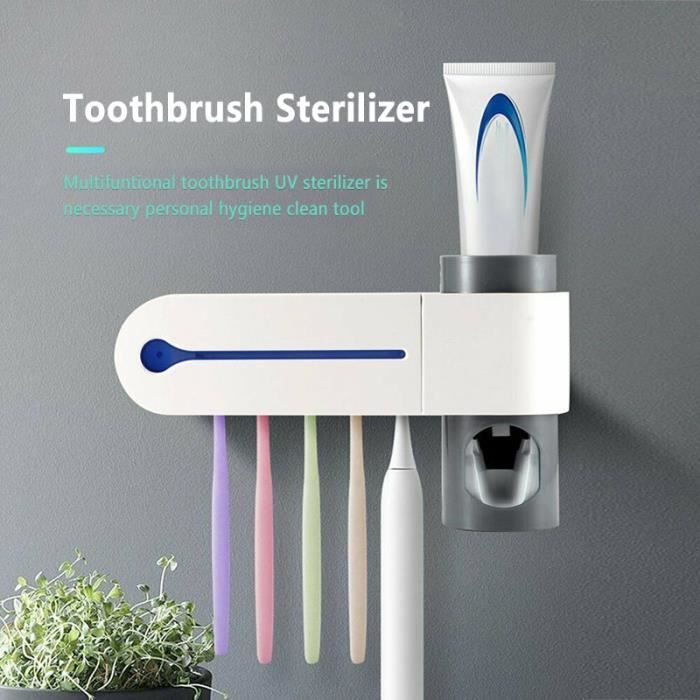 Distributeur de dentifrice avec Stérilisateur de brosse à dents