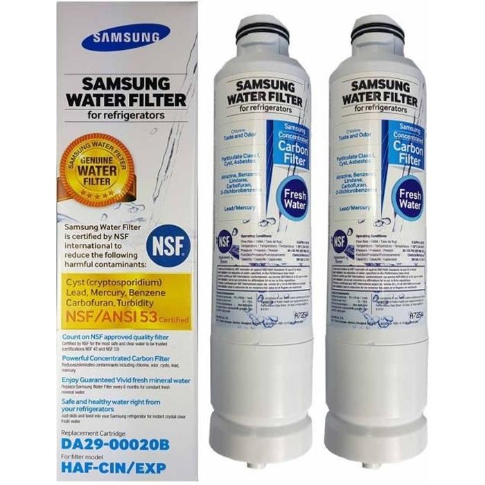 DA29-00020B Samsung Filtre à eau interne authentique pour les réfrigérateurs américains
