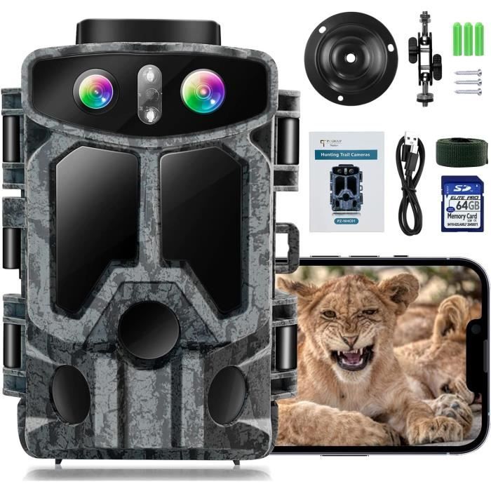 Caméra De Chasse 40MP 4K Ultra HD - Vision Nocturne IP66 - Grand Angle 120° - Neuf