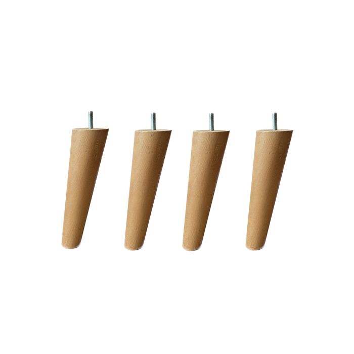 4 pieds fuseau rond incliné miel 15 cm - Bois naturel - Fabriqué en France - Someo 4 pieds fuseau rond incliné miel 15 cm - Bois naturel - Fabriqué en France - Someo