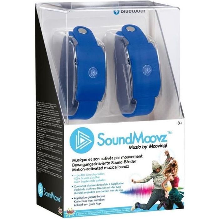 Bracelet Musical SoundMoovz - SPLASH TOYS - Bleu - Enfant - Intérieur - 8 ans