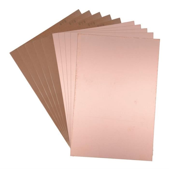 Plaque Planche Feuille En Cuivre Pour Circuit Imprimé 200-150-1.5Mm