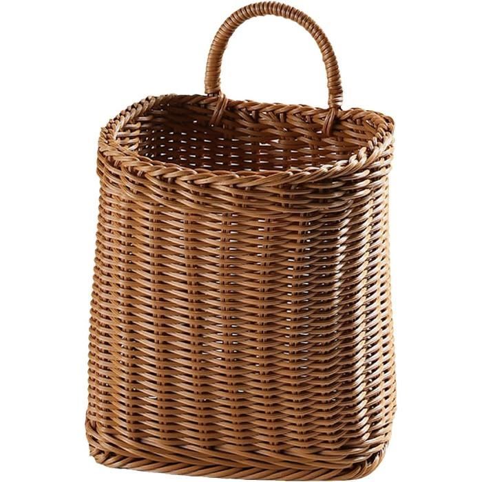 Décoration Murale Panier Tissé Boho - Panier En Osier Diamètre 35 Cm Pour Déco Chic Et Rustique