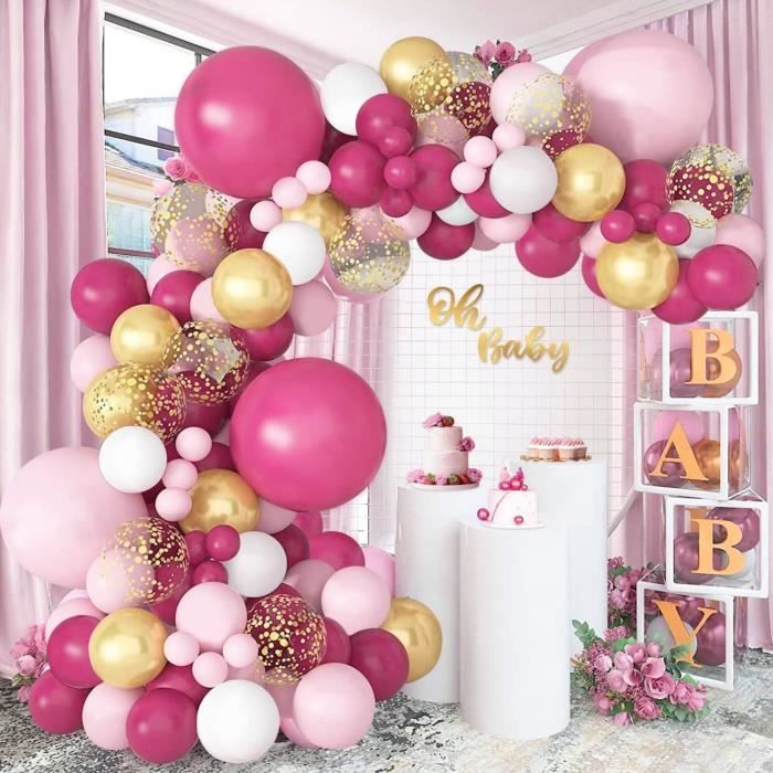 Kit Arche Ballons Bleu Rouge Et Blanc, 131 Pcs Guirlande Ballons De Kit Arche Ballons Bleu Rouge Et Blanc, 131 Pcs Guirlande Ballons De