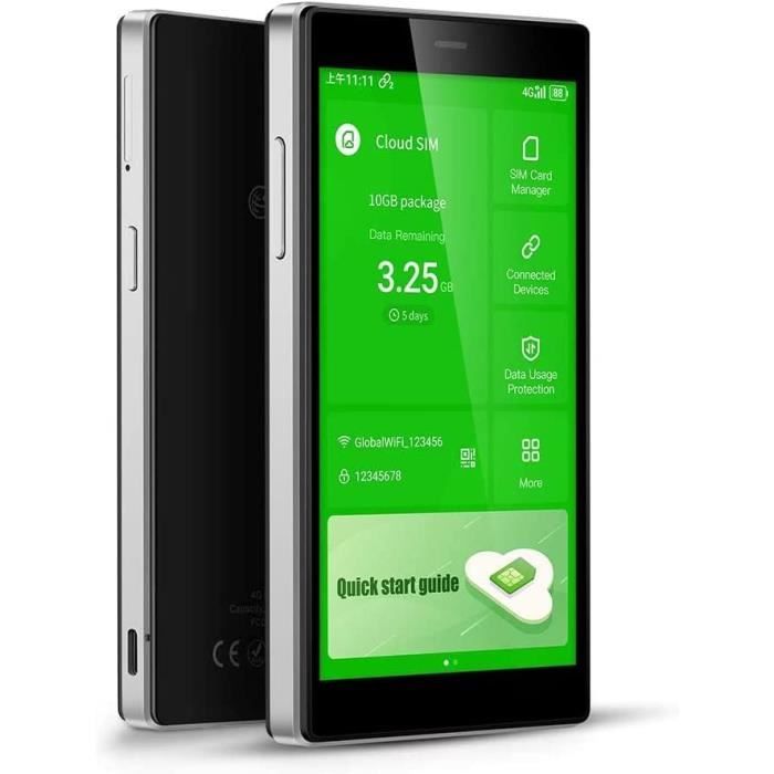 Router Portatile 4G LTE Con Ingresso USB E Slot SIM - Hotspot WiFi Fino A 10 Dispositivi - Velocità 150Mbps - Per Viaggi, Auto E Camper