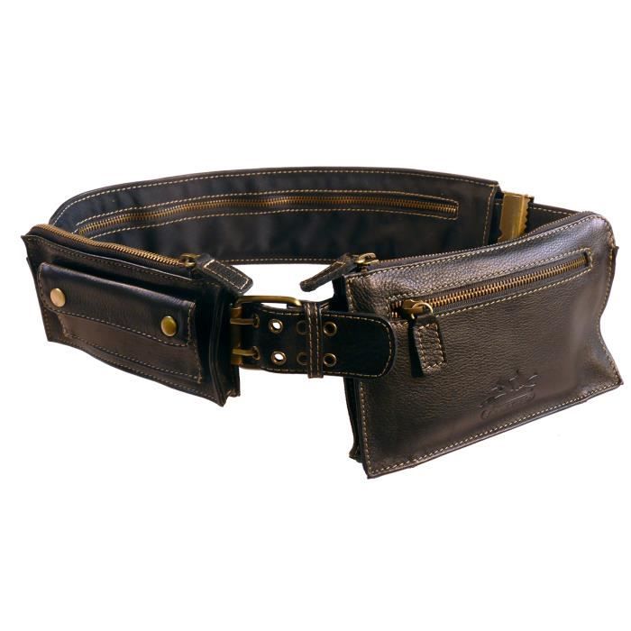 Ceinture banane multi poches boucle griffe by TREKKING®