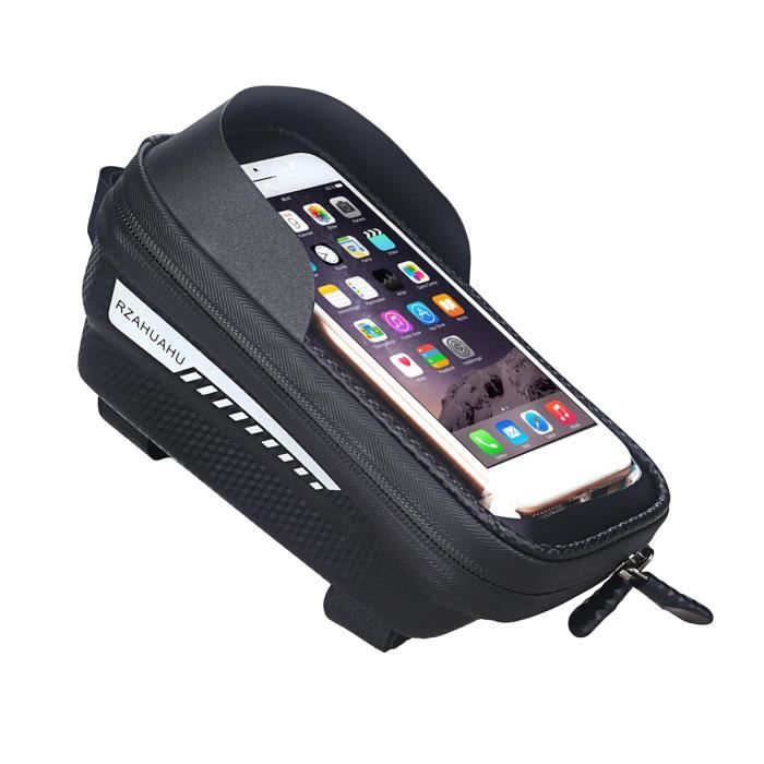 Sac De Cadre De Vélo Anmeilu Avec Support Téléphone - Léger Et Bandes Réfléchissantes