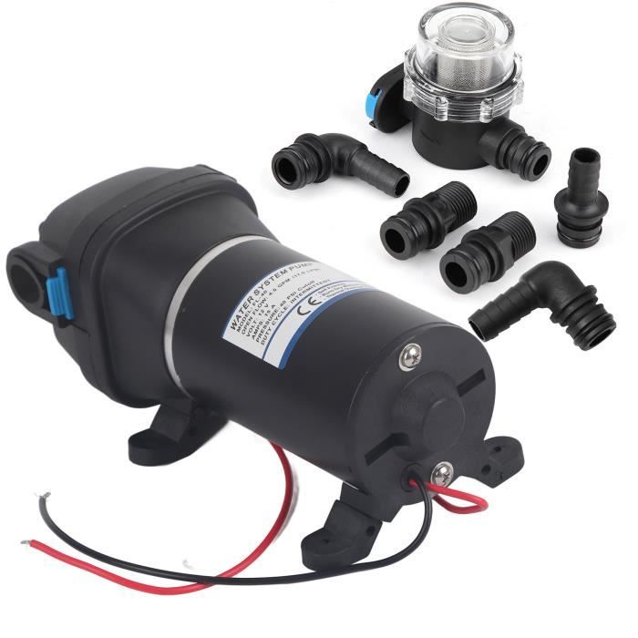 Pompe à Membrane DP-60 12V/24V - Auto-amorçante, Haute Pression - Pour Arrosage, Nettoyage, Balayeuse - 5