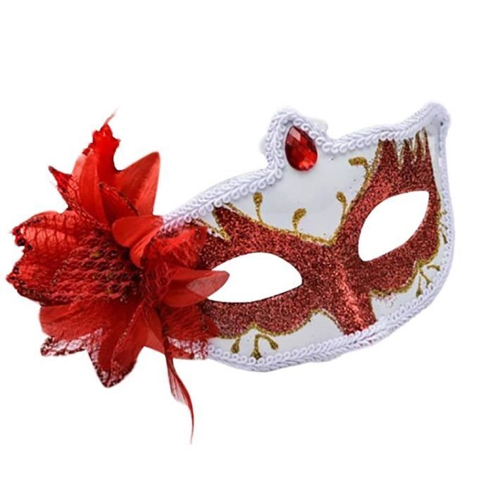 Masque Vénitien Mascarade pour Femme,Masque Deguisement Décorer