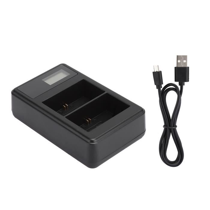 Chargeur Double LP-E6/LP-E6N CELLONIC - Alimentation Rapid Smart Avec Câble USB Pour Canon 5D/6D/7D/80D/90D/R5/R6