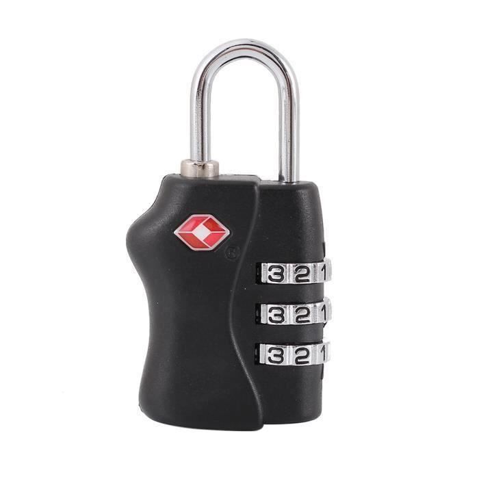 Serrure TSA 007 à Combinaison 3 Chiffres Pour Valise Et Sac - Cadenas Réparation YF-S043 Avec Vis