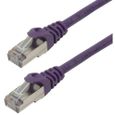 MCL Câble réseau FCC6BM-1M/VI - 1 m catégorie 6 - RJ-45 mâle - Violet-1