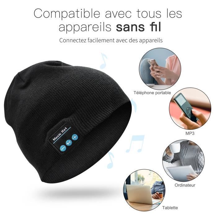 Bonnet Bluetooth Beanie Music personnalisé - Chine Bonnet beanie avec  Bluebooth sans fil et bonnet beanie avec Bluetooth prix