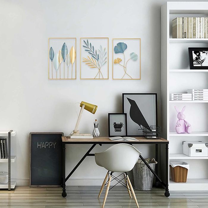 Décor Mural En Bois Boho,Décor Murale Bohème - 4X Cadres Ronds