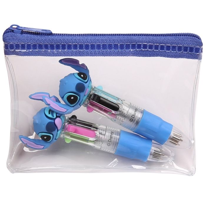 CyP Brands Stitch Stylo à Bille 10 Couleurs - Matériel Scolaire Officiel, Multicolore Fun