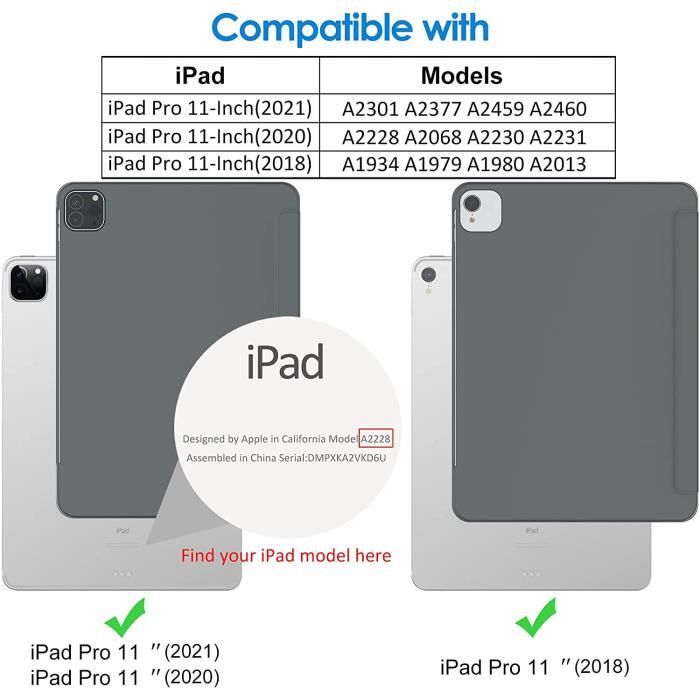 Coque iPad Pro 11 Support Amovible Design