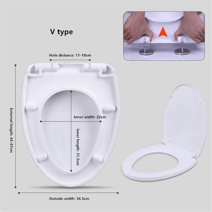 Abattant wc rectangulaire couleur deals