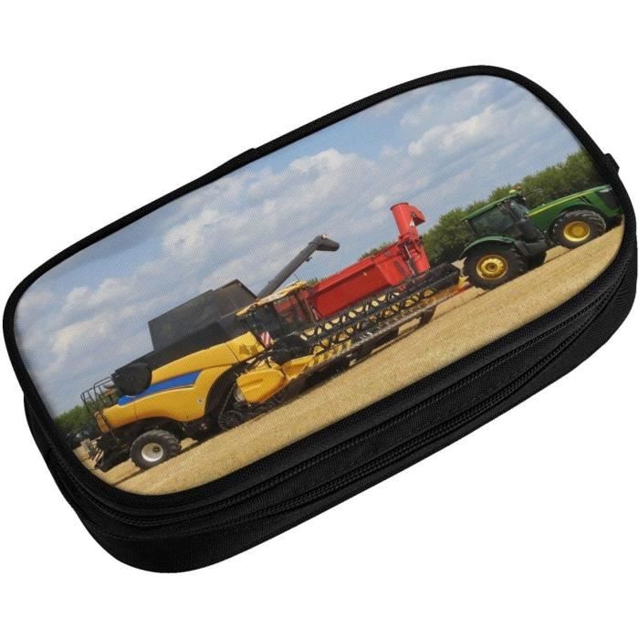 Coloriage Enfant Sur Le Tracteur Dessin Gratuit à Imprimer