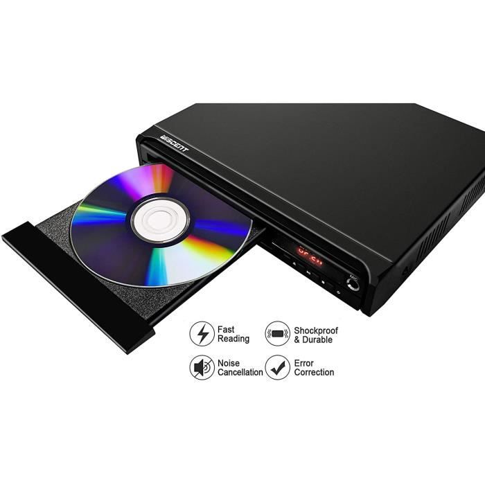 Lecteurs DVD portables Lecteur DVD pour TV, DVD - CD - MP3 avec Prise USB,  Sortie HDMI et AV (câble HDMI et AV Inclus), 5846 - Cdiscount TV Son Photo