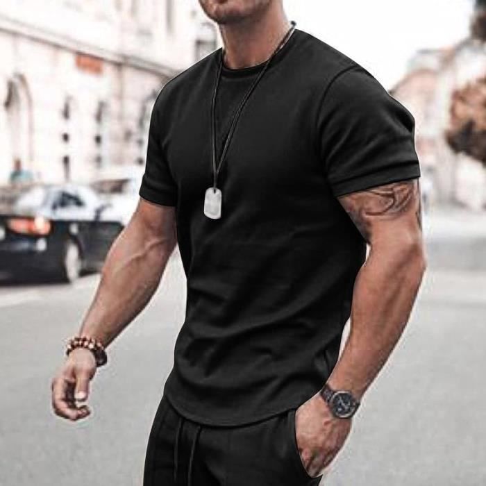 Ensemble 2 Pièces Homme : T-shirt + Short Oversize | Imprimé 3D Hawaii | Style Décontracté été | Survêtement Casual - 9