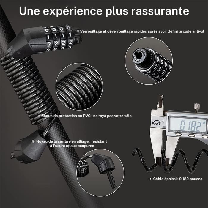 Antivol casque velo deals