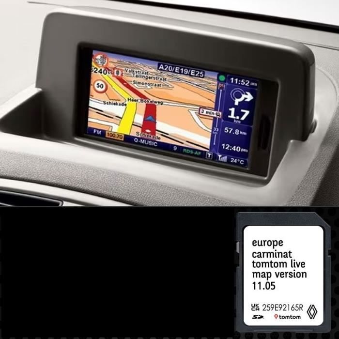 Carte SD Navigation GPS Europe 2023 11.05 Compatible avec Renault