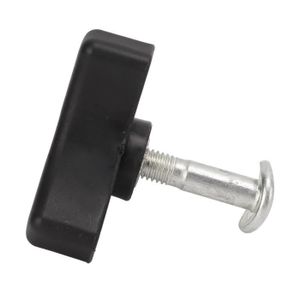 Poignée Pour Tondeuse Avec Vis Et Écrou - Longueur 50mm - Diamètre 8mm - Noir/Argent