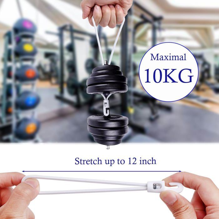 Lot De 6 Tendeurs élastiques Plats Et Réglables Avec Crochets De 122 Cm, Sangles élastiques En Caoutchouc Noir Avec Crochets à Boucle Pour Extérieur, Camping, Bâches, Porte-vélos, Tente, Camion