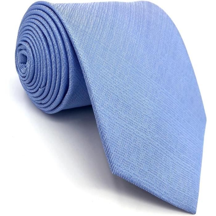 S&W SHLAX&WING Cravate Pour Homme Bleu Acier Ondulé Pour Costume Veste Cravate Ensemble Grande Taille, HH25