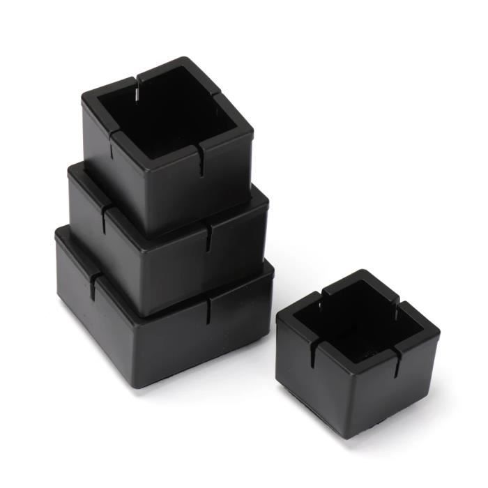 Protège-pieds De Chaise Uxcell - Diamètre Intérieur 50mm - Lot De 10 Pièces - Caoutchouc Noir - Neuf