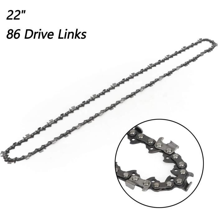 2 Chaînes De Tronçonneuse 45 Cm - Pas 0.325" - Épaisseur 1.5 Mm - 72 Maillons - Pour Parkside PBKS53 A2