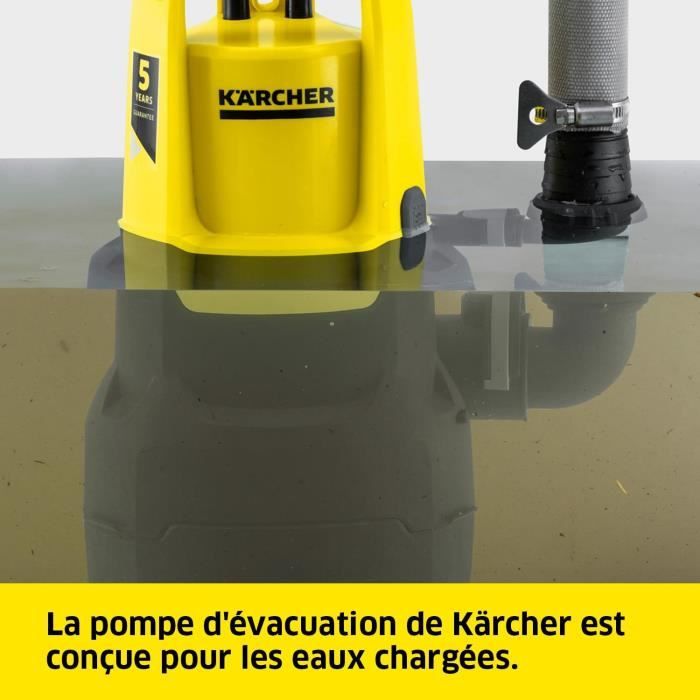 Pompe d'évacuation eau chargée pour eaux chargées KARCHER 16458500