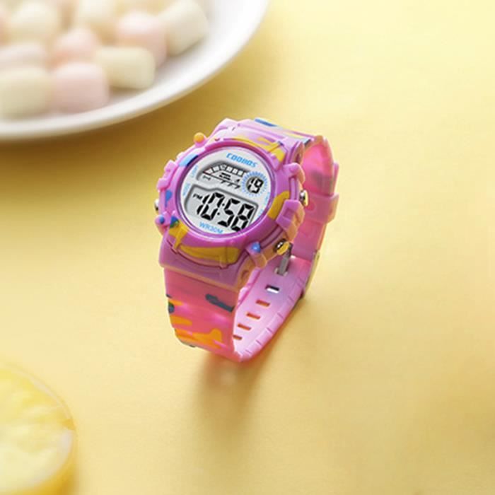 Cdiscount Montre Fille Sport Montre Enfant Fille LED Numérique