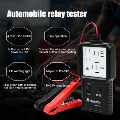 Testeur De Relais Automobile RUIZHI 12V - Pour Relais 4 Et 5 Broches, Diagnostic Facile