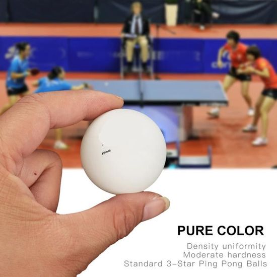 Riisoyu Balles Ping-Pong 40 Mm - Lot De 50 Multicolores - Qualité 3 Étoiles - Pour Compétition Ou Déco