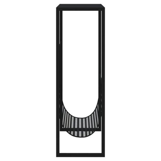 Relaxdays Porte-Revue Design Maille Métal – Organisateur De Magazines Noir, Style Moderne 35x34x18 Cm