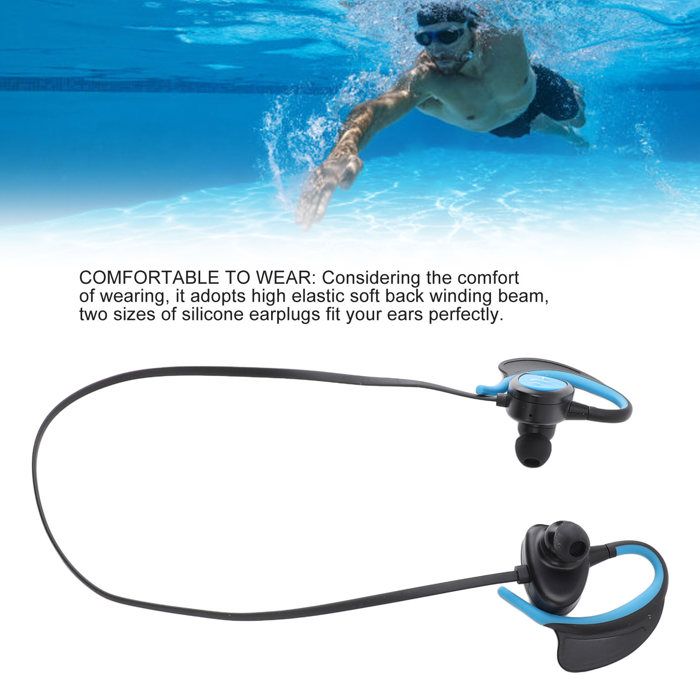 Lwuey Écouteurs de Natation - Casque de Natation sans Fil IPX8 étanche Intelligent Invite Vocale
