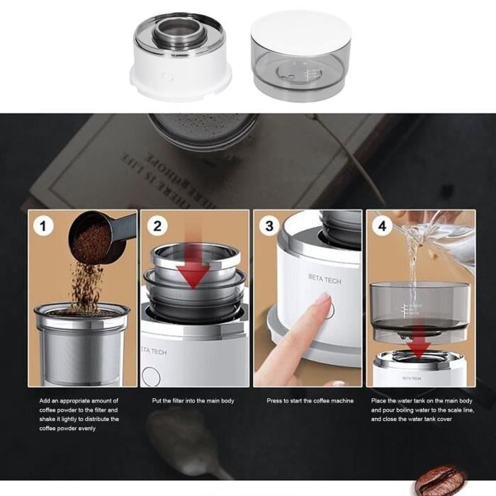 Cafetière Machine à café isotherme 1L 900W / Carafe isotherme en acier  inoxydable - Cdiscount Maison