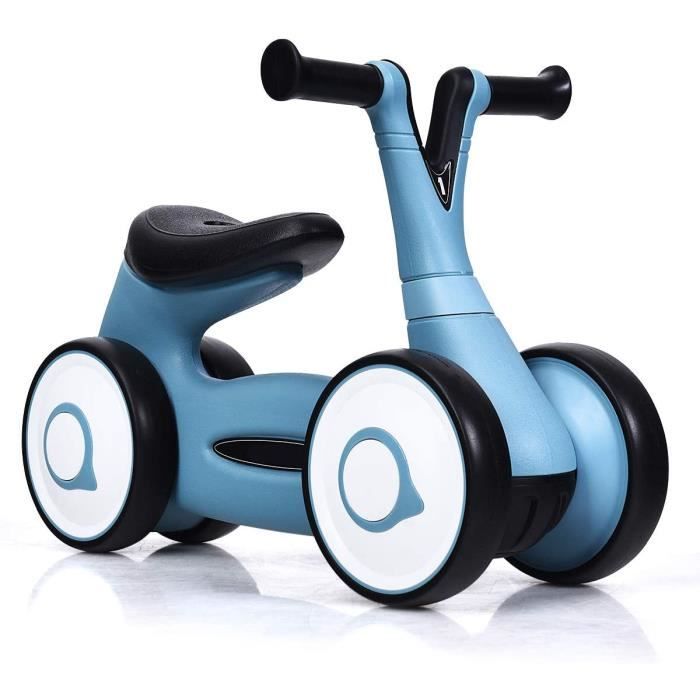 Draisienne Sans Pédales – Vélo Bébé 10-36 Mois – Cadre Acier, Roues EVA – Assise 25 Cm – Bleu