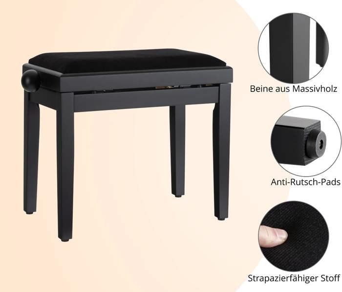 Kit D'Accordage Piano Professionnel - 8 Outils Inclus (Clé L, Bandes Cuir, Bande Tempérament) - Acier Inoxydable Et Bois - Pour Techniciens Et Amateurs