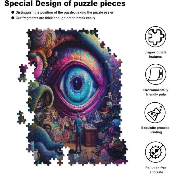Puzzle 1000 Pièces Montgolfière Vicloon – Puzzle Adulte Famille, Qualité Premium, 70x50cm, Cadeau Anniversaire Ou Mère