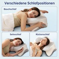 Uniency Oreiller Ergonomique Cervical,Oreiller Memoire Forme, Anti Ronflement,Coussin Cervicales Douloureuses,Coussin pour Les dormeurs sur Le côté, Le Dos et Le Ventre(Gris) (Gris, 66x40x14cm Uniency Oreiller Ergonomique Cervical,Oreiller Memoire Forme, Anti Ronflement,Coussin Cervicales Douloureuses,Coussin pour Les dormeurs sur Le côté, Le Dos et Le Ventre(Gris) (Gris, 66x40x14cm