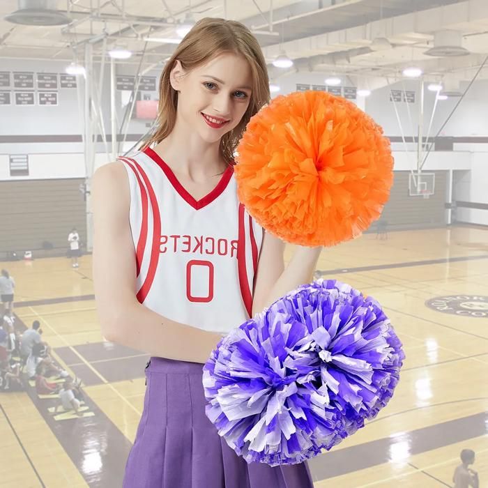 SUPVOX 6pièces Pompons De Cheerleader avec Élastique pour Danse Et Événements Sportifs Accessoires De Fête Colorés pour Adultes Modèle Étoile SUPVOX 6pièces Pompons De Cheerleader avec Élastique pour Danse Et Événements Sportifs Accessoires De Fête Colorés pour Adultes Modèle Étoile