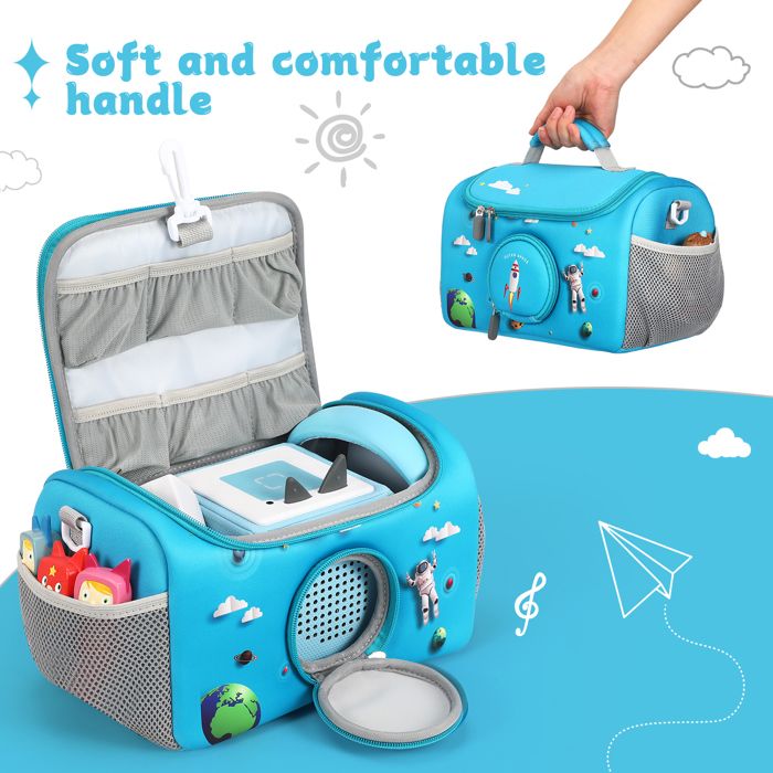 LoDrid Sac De Transport Pour Toniebox – Étui Portable Avec Poignée Et Bandoulière, Nylon 600D, Poches Multiples, Bleu, Breveté Sac Toniebox LoDrid Sac De Transport Pour Toniebox – Étui Portable Avec Poignée Et Bandoulière, Nylon 600D, Poches Multiples, Bleu, Breveté Sac Toniebox